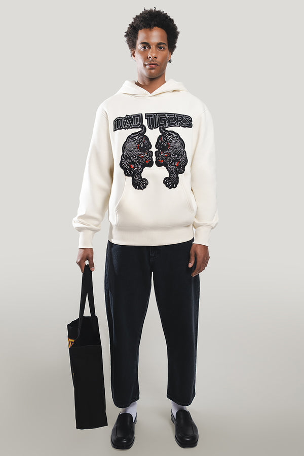 Black Tigers Hoodie-off White