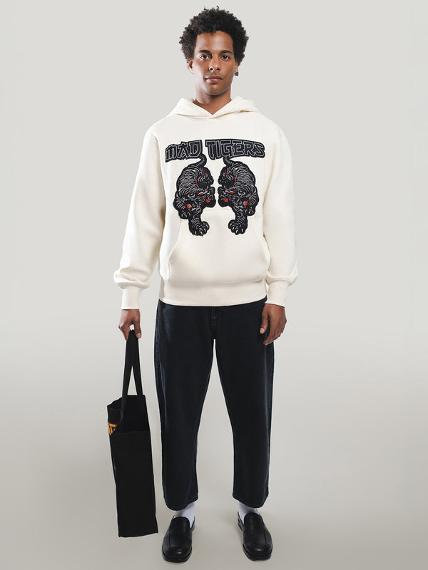 Black Tigers Hoodie-off White