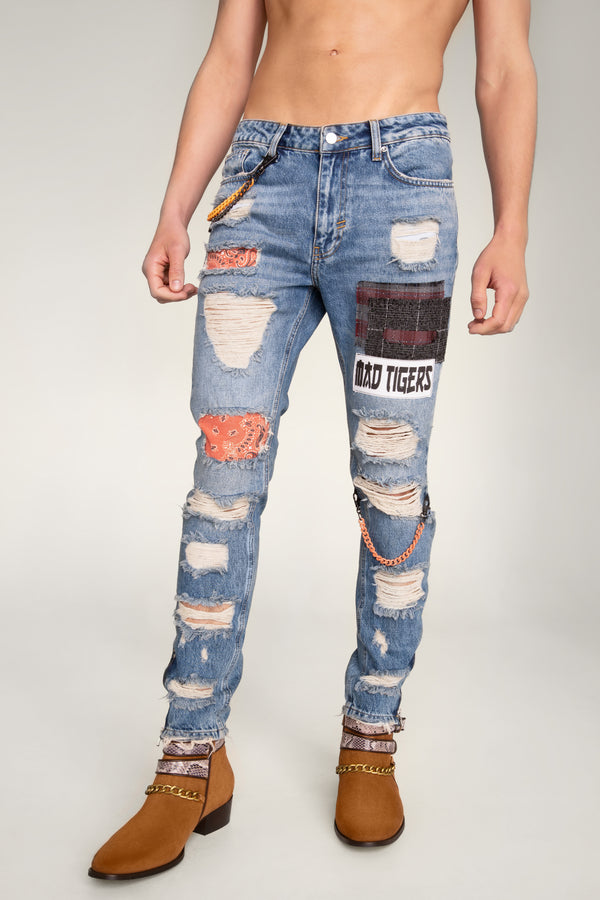CHE-CHAINS ARTPATCH JEAN