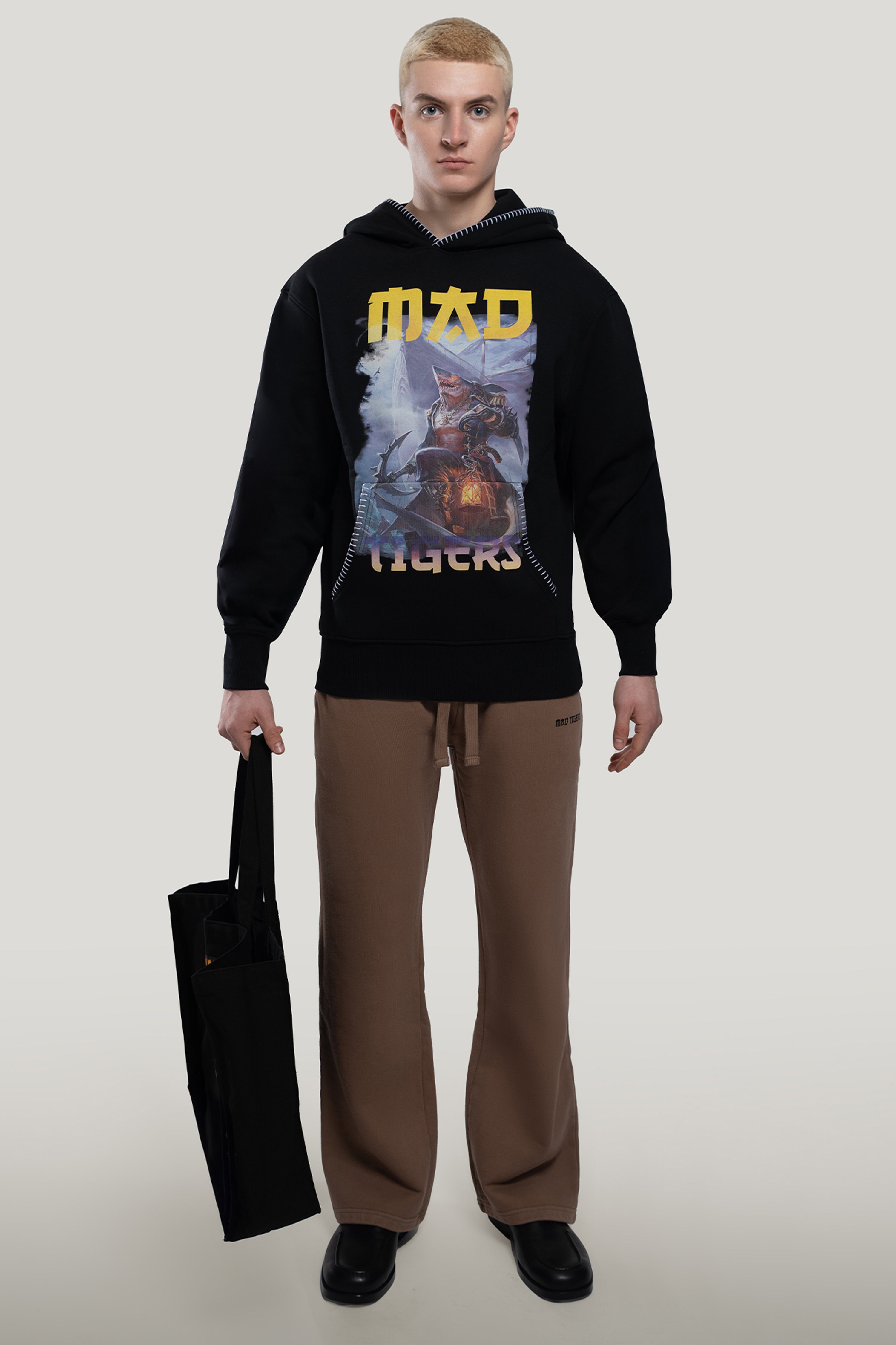 Dark Oceans Hoodie- Black – MAD TIGERS
