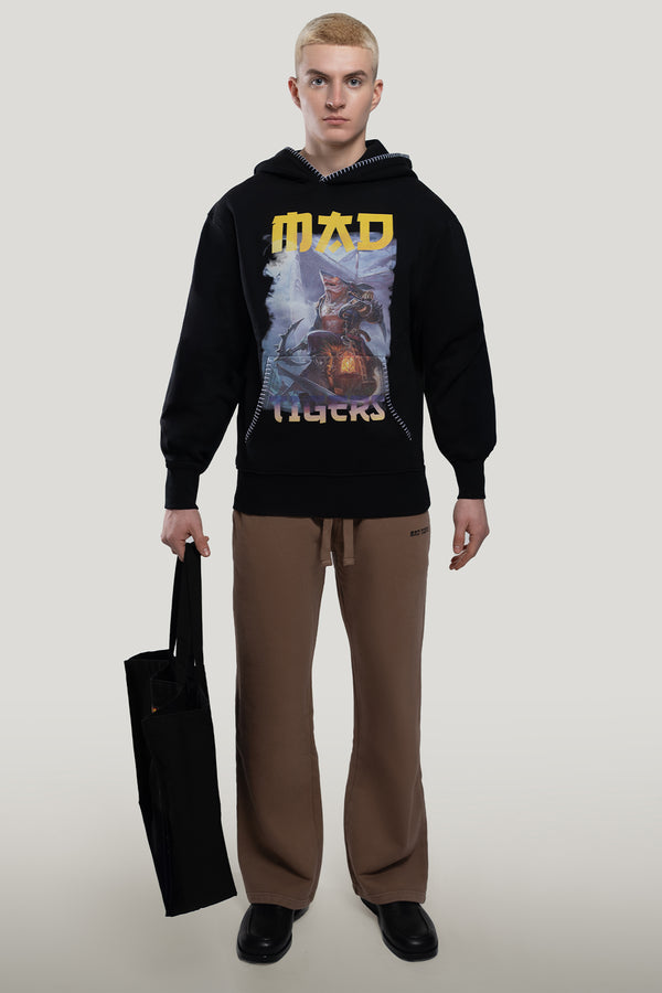 Dark Oceans Hoodie- Black