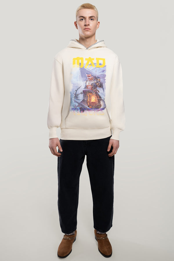 Dark Oceans Hoodie- Creme