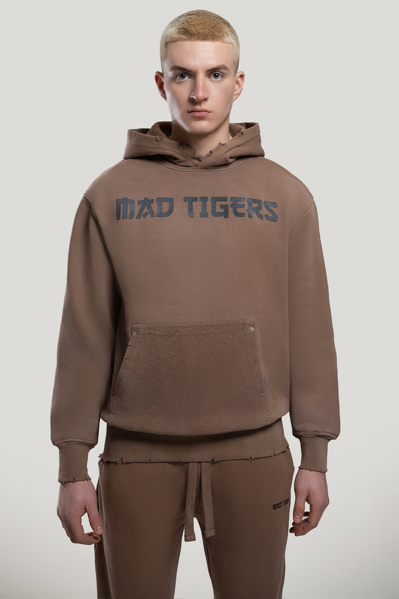 Vintage Hoodie- Brown