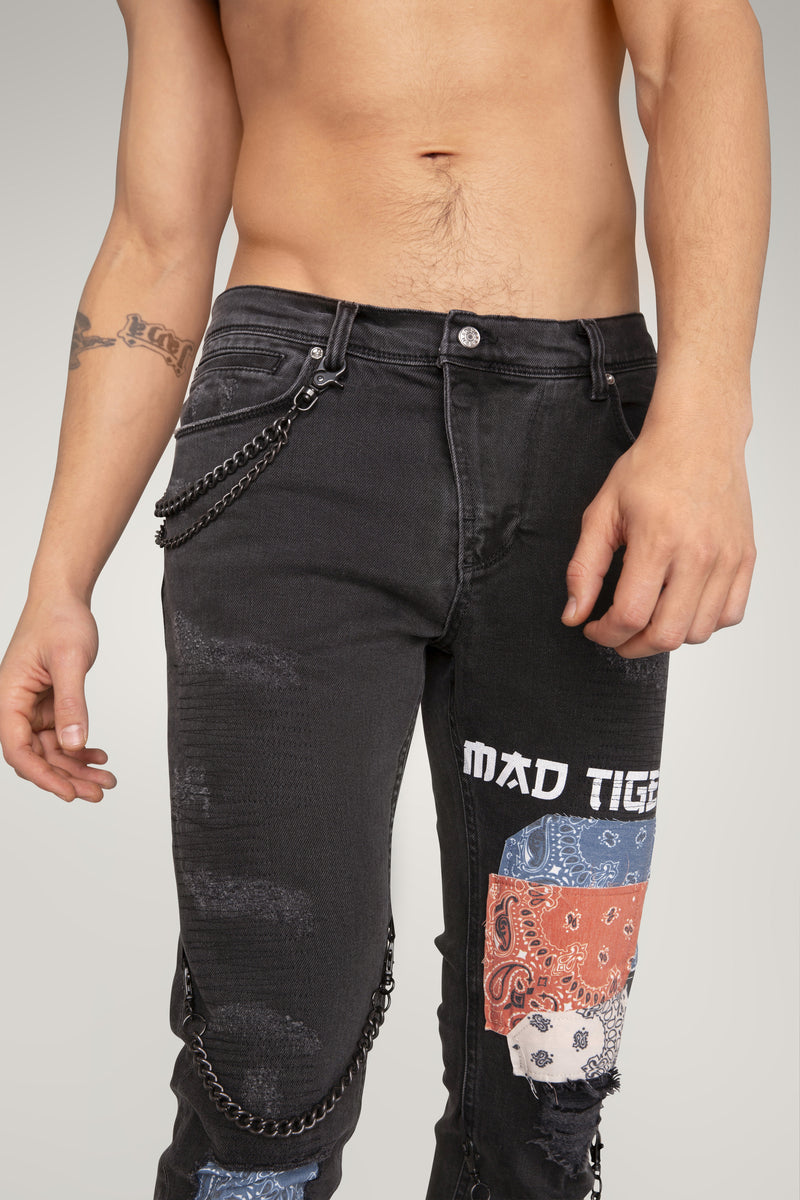 VINTAGE BANDANA ARTPATCH JEAN