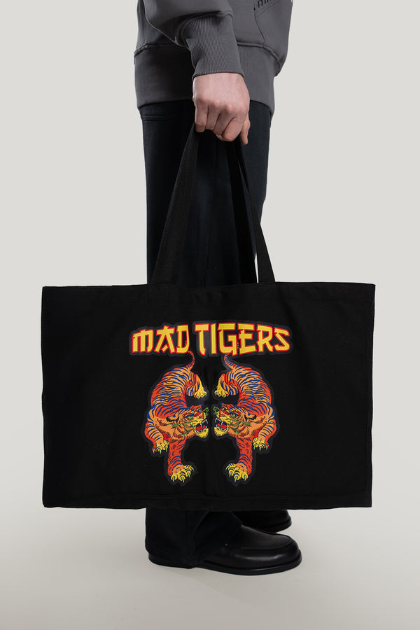 Tote Bag- 2 Tigers- Black