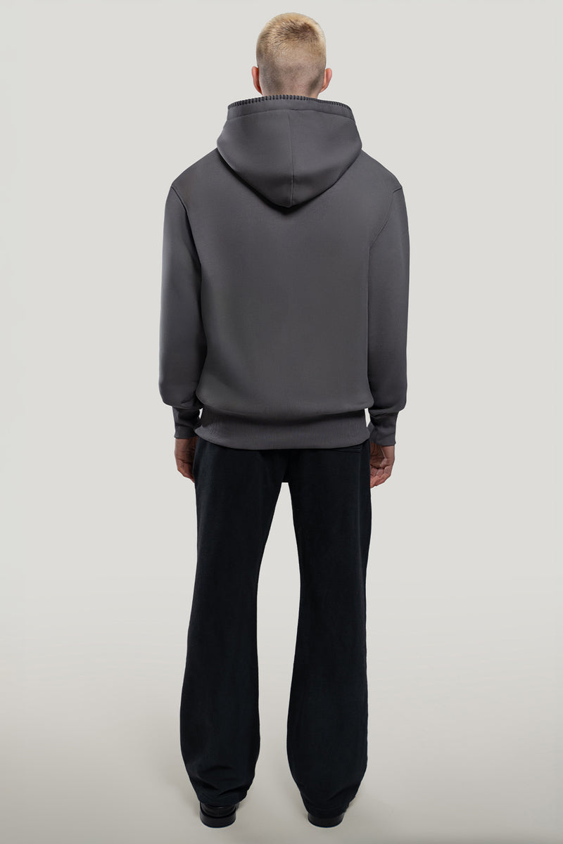 Dark Oceans Hoodie- Washed Gray