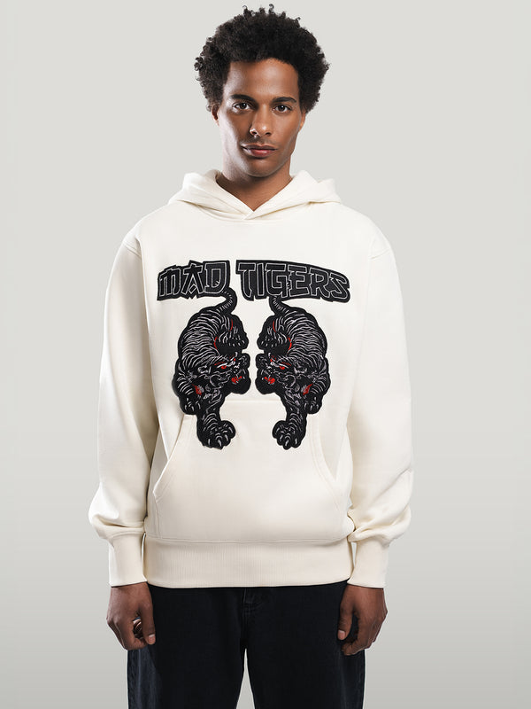 Black Tigers Hoodie-off White