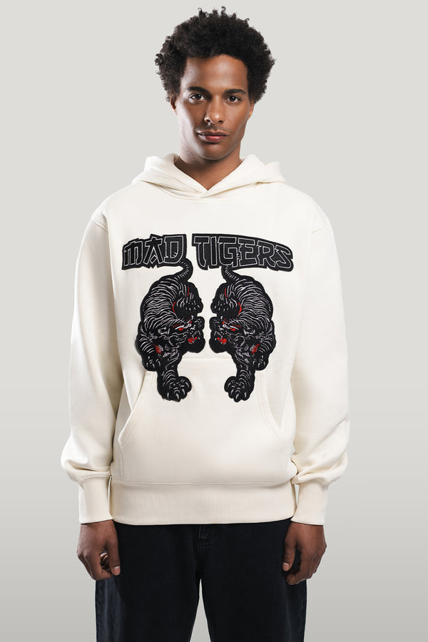 Black Tigers Hoodie-off White