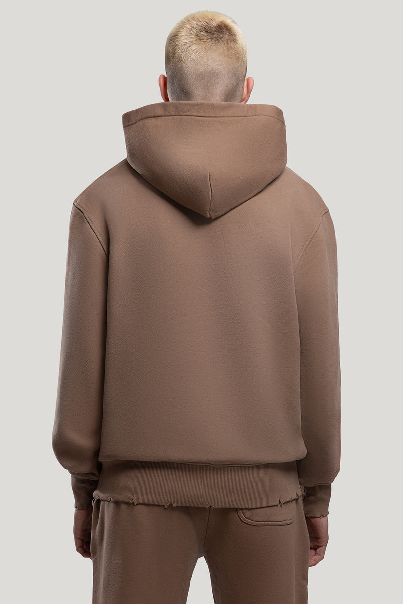 Vintage Hoodie- Brown