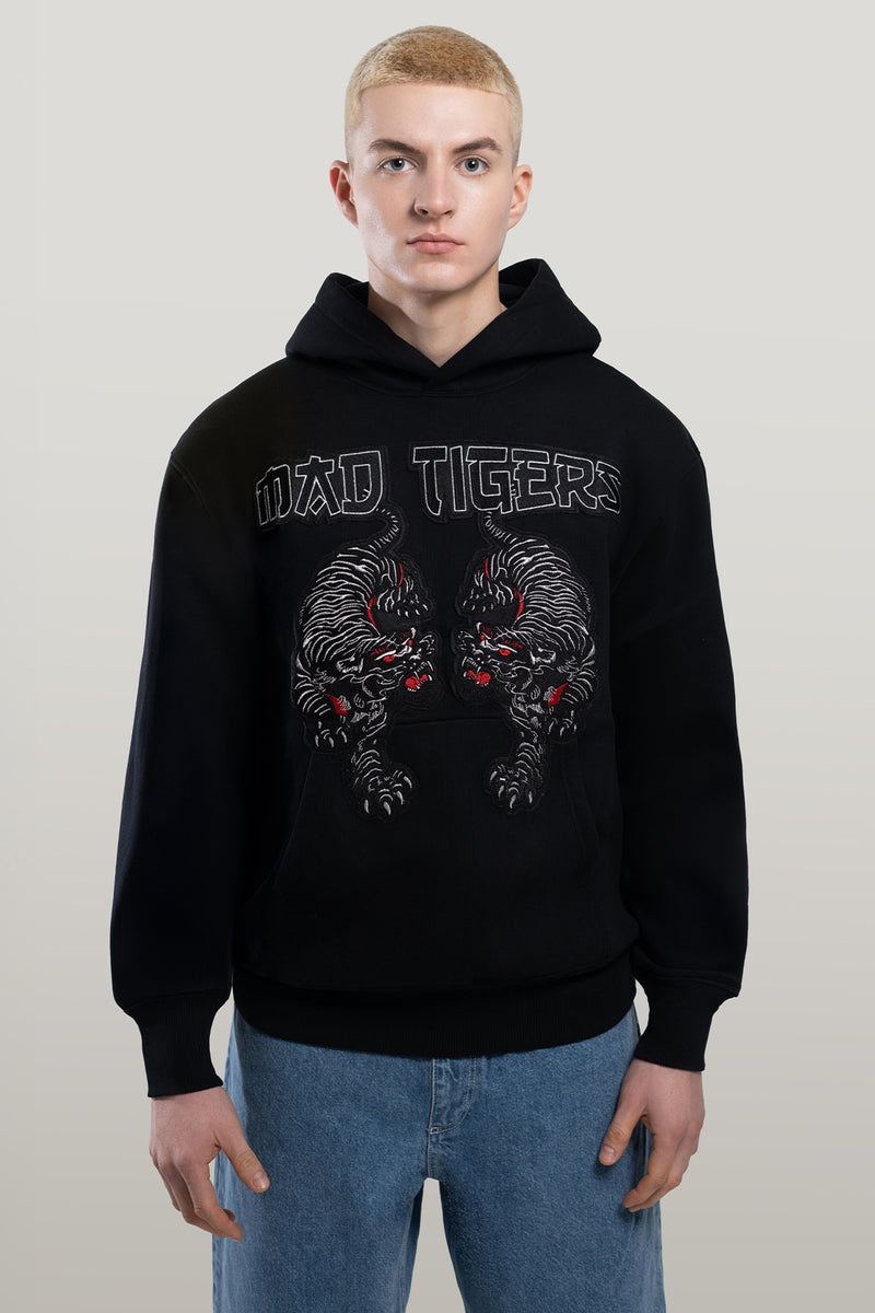 Black Tigers Hoodie- Jet Black