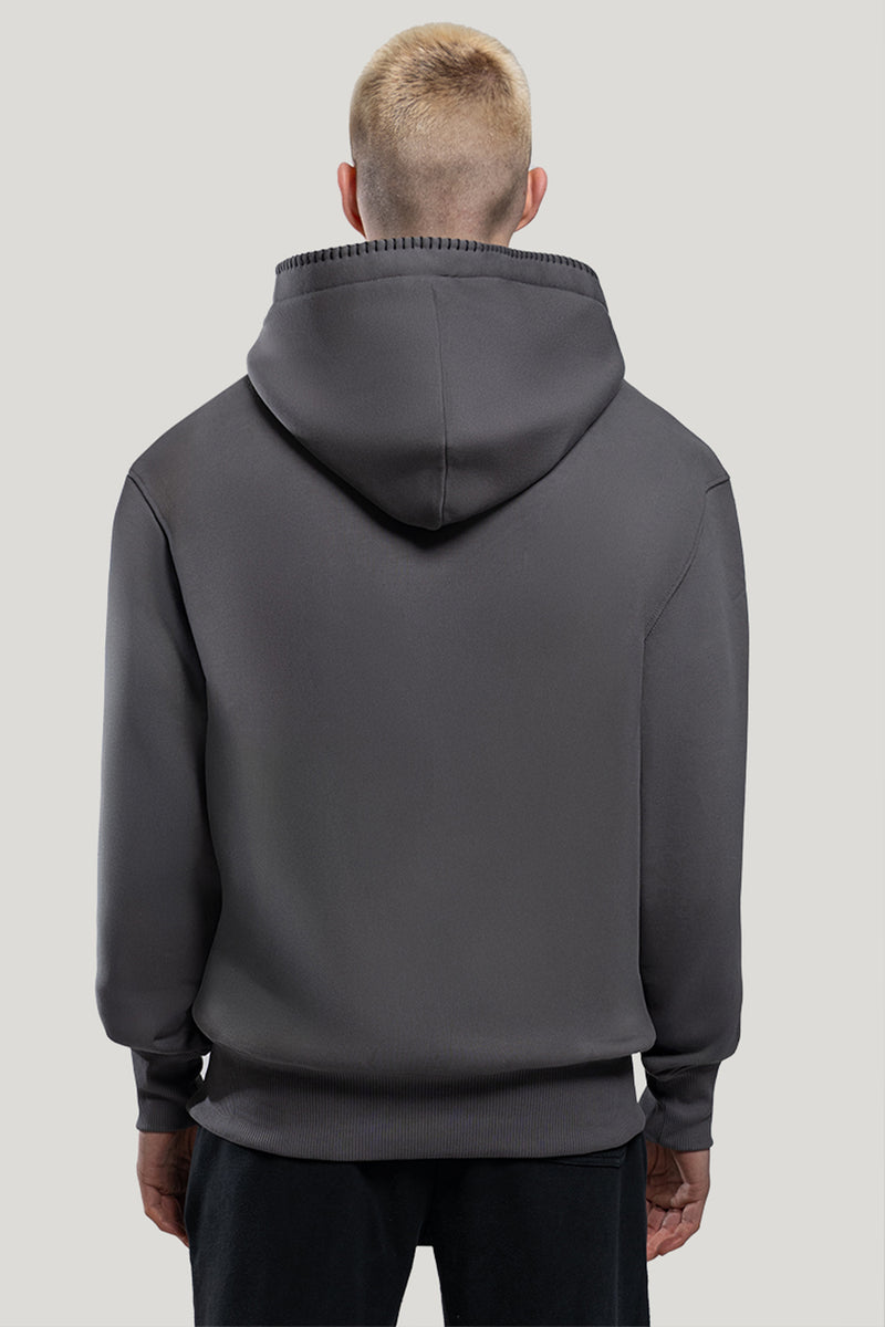 Dark Oceans Hoodie- Washed Gray