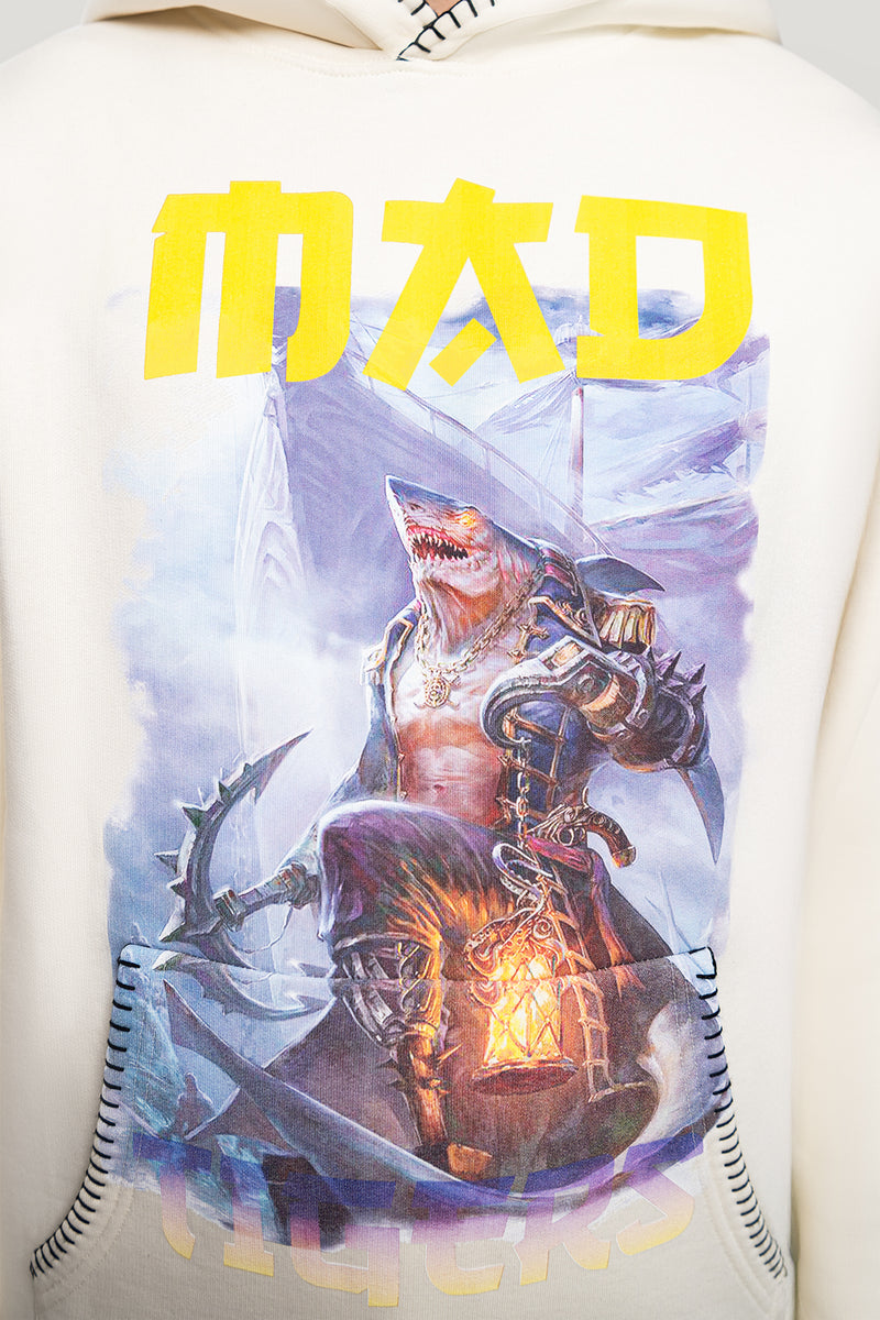 Dark Oceans Hoodie- Creme