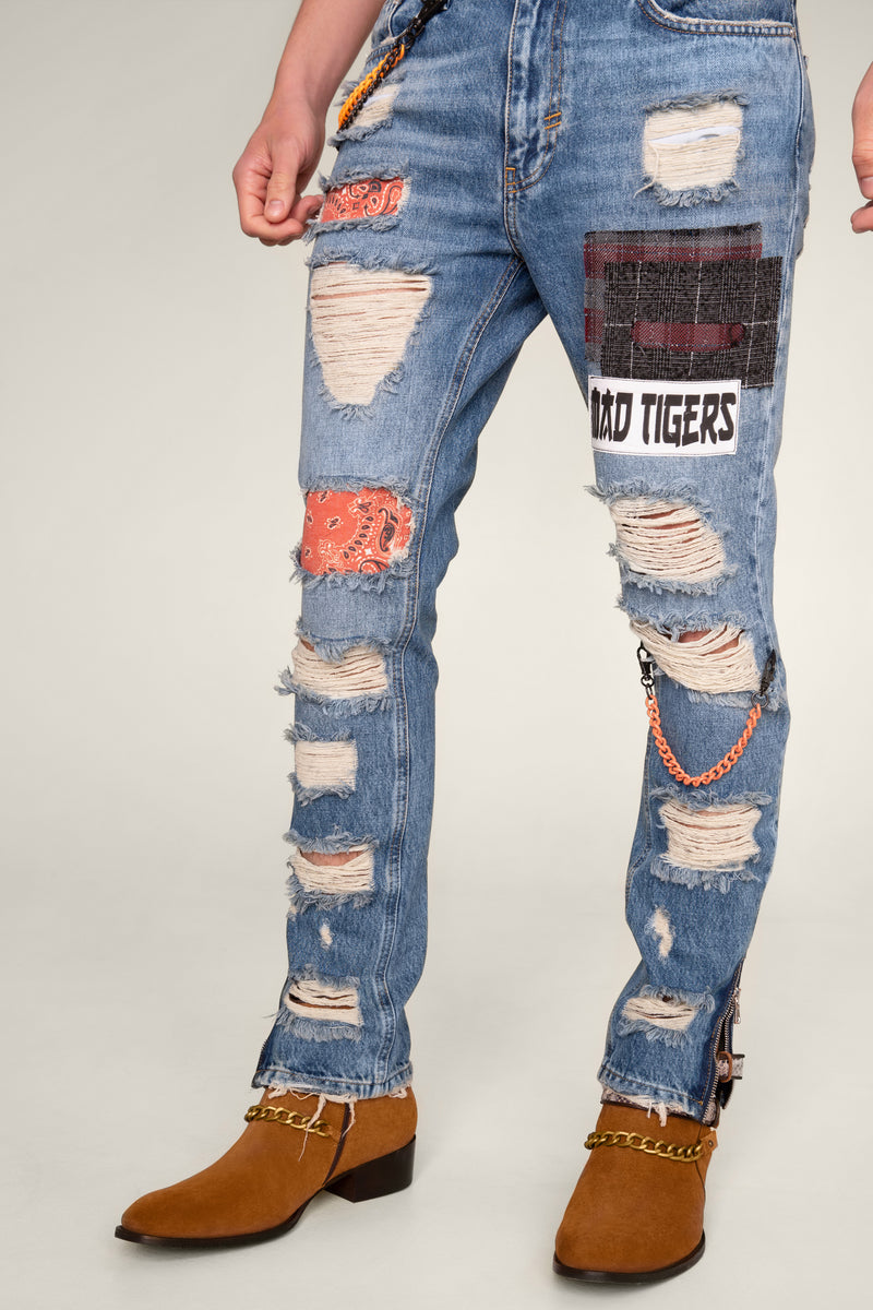 CHE-CHAINS ARTPATCH JEAN