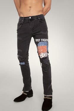 VINTAGE BANDANA ARTPATCH JEAN