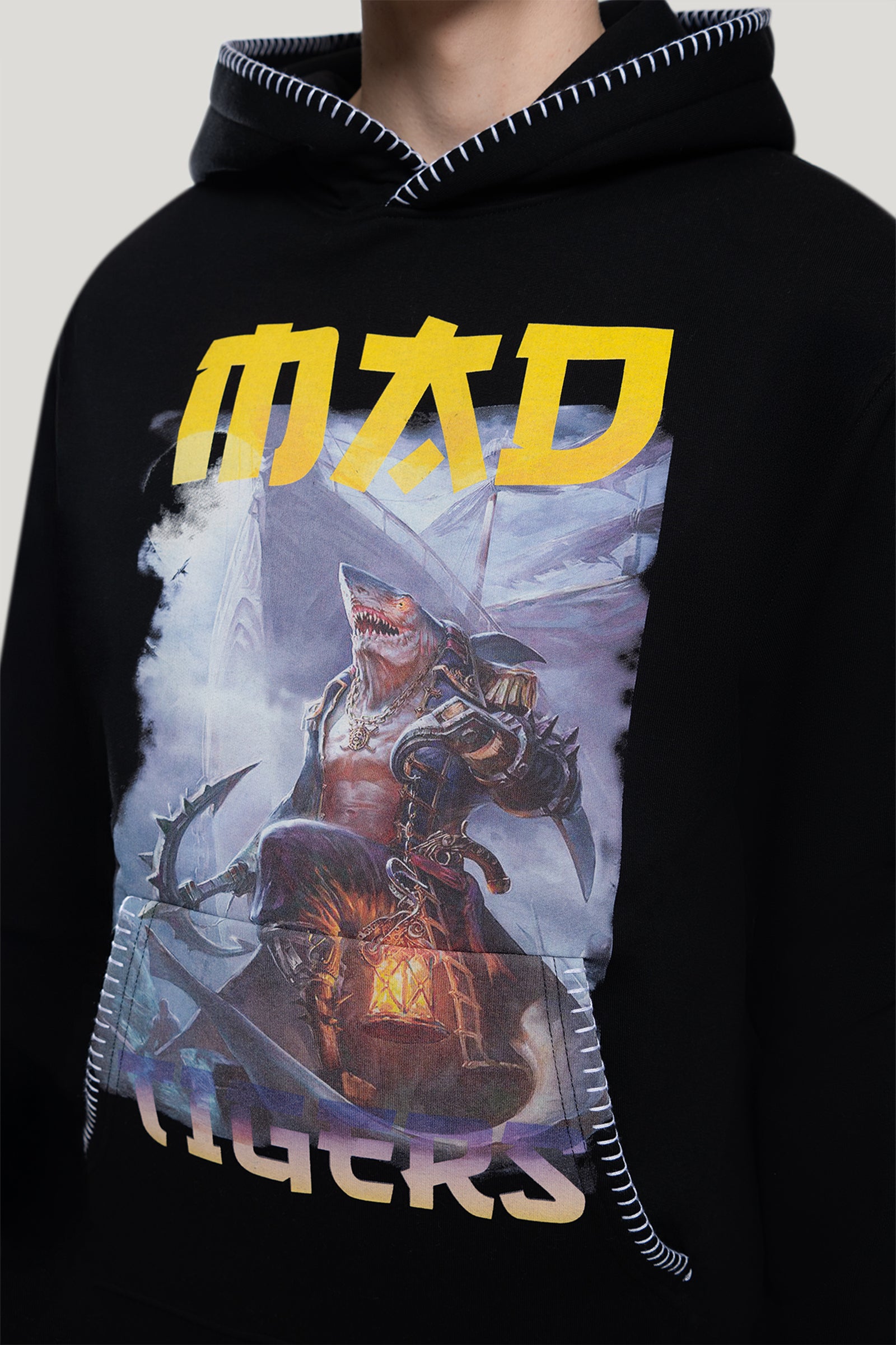 Dark Oceans Hoodie- Black – MAD TIGERS