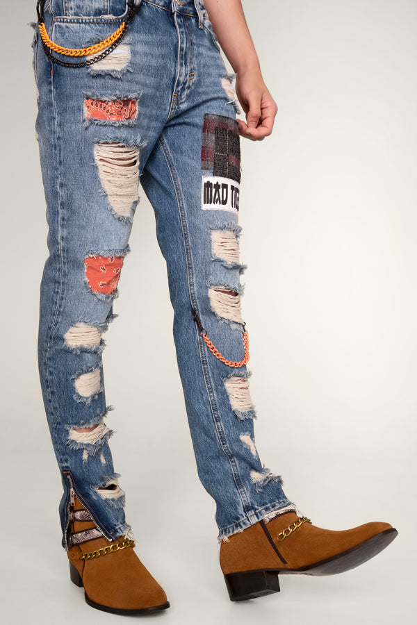 CHE-CHAINS ARTPATCH JEAN