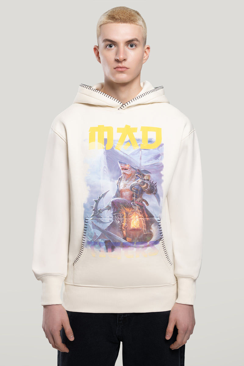 Dark Oceans Hoodie- Creme