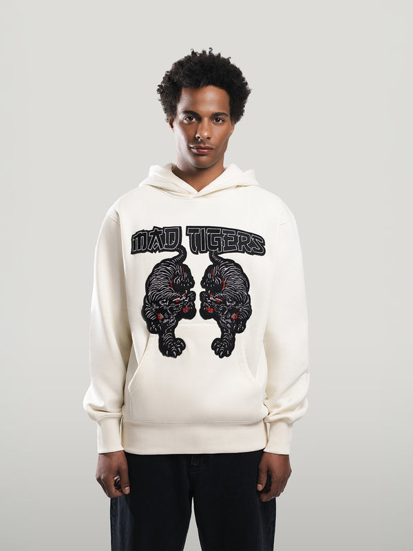 Black Tigers Hoodie-off White