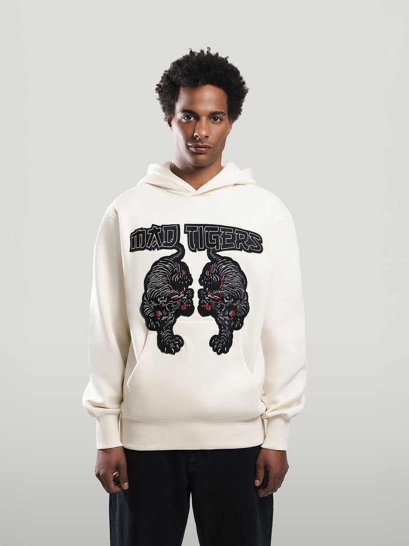 Black Tigers Hoodie-off White