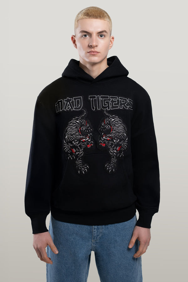 Black Tigers Hoodie- Jet Black