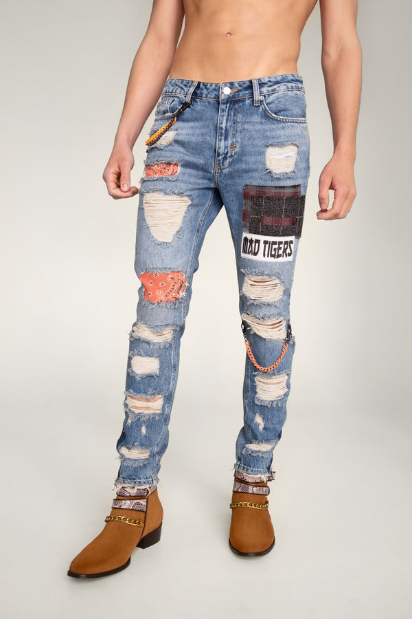 CHE-CHAINS ARTPATCH JEAN