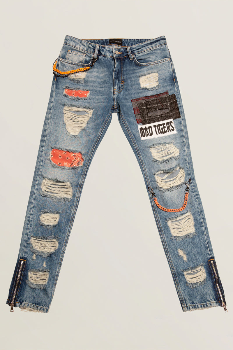 CHE-CHAINS ARTPATCH JEAN